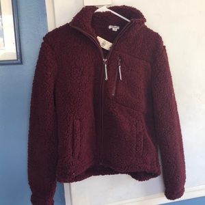 NEW Fuzzy zip up jacket